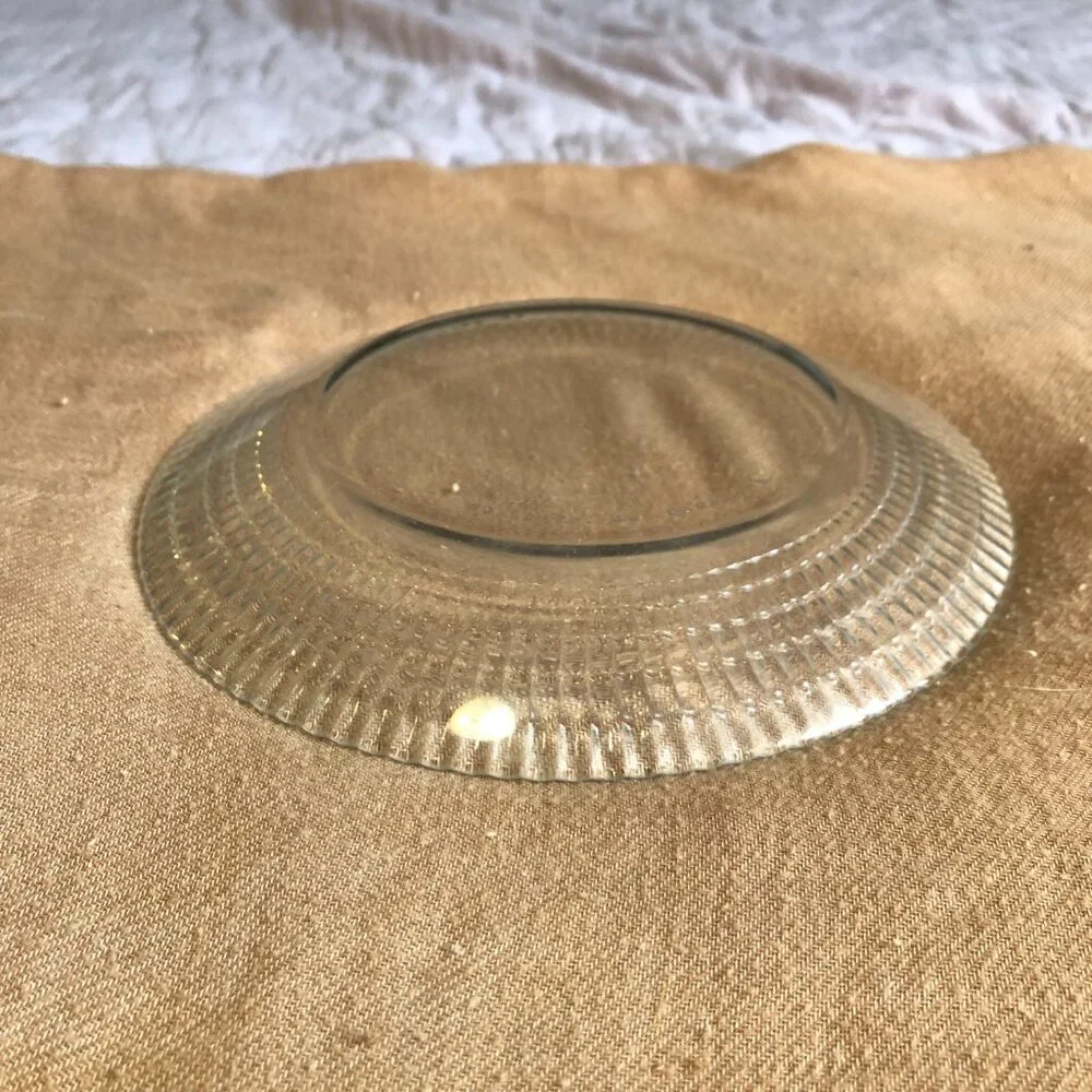 Vintage Clear Glass Salad Plate, one plate